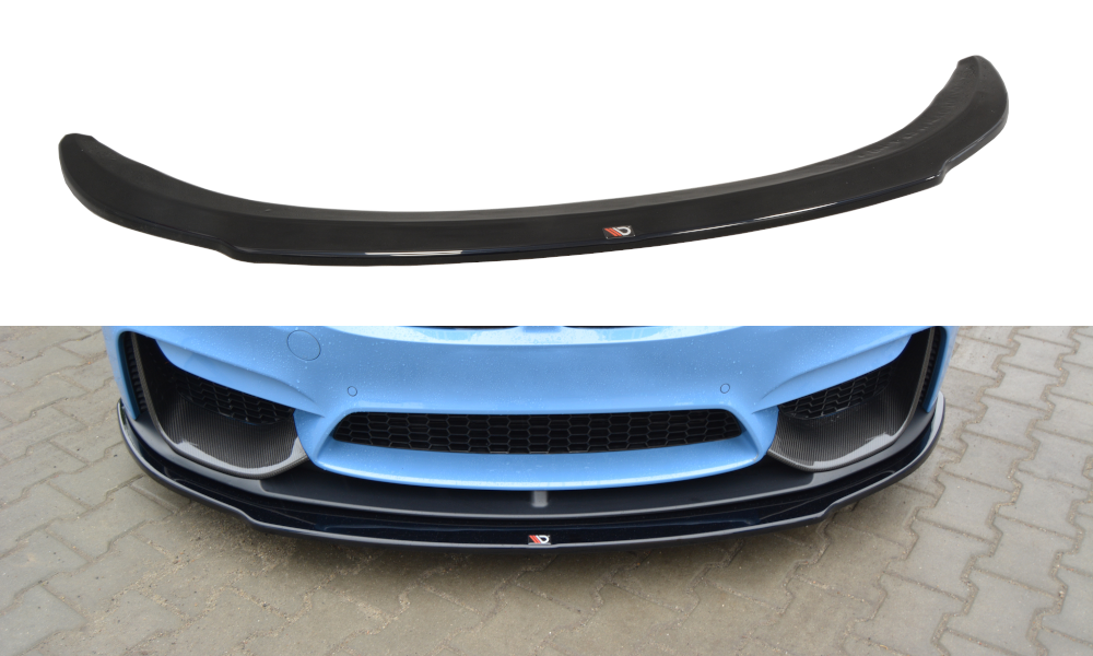 Front Ansatz für BMW M4 F82 M-performance schwarz Hochglanz