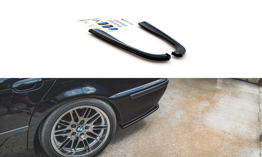 Street+ Heck Ansatz Flaps passend für BMW M5 / 5 M-Paket E39 schwarz Hochglanz