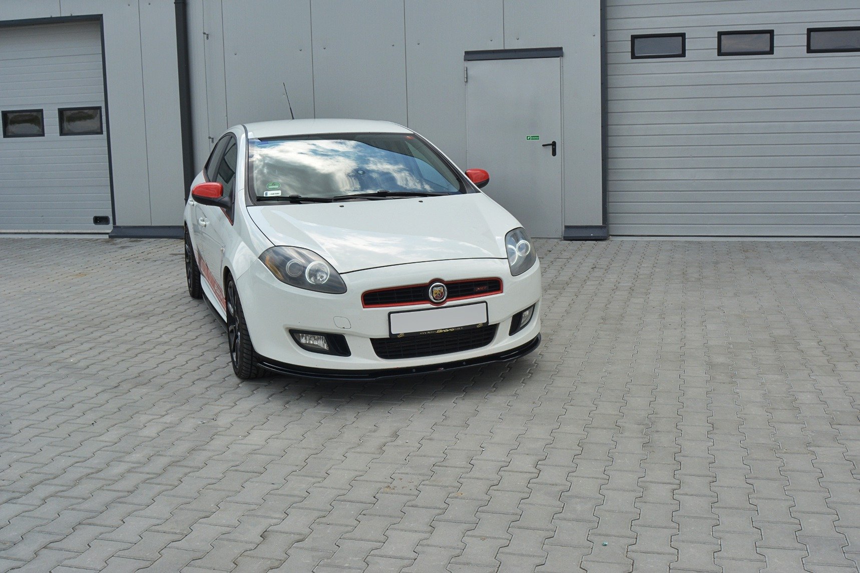 Street+ Spoilerlippe Front Ansatz passend für Fiat Bravo MK 2 SPORT schwarz Hochglanz