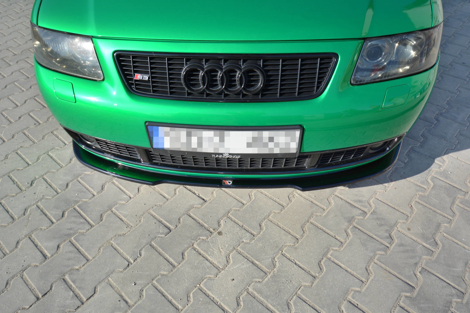 Street+ Spoilerlippe Front Ansatz passend für Audi S3 8L schwarz Hochglanz