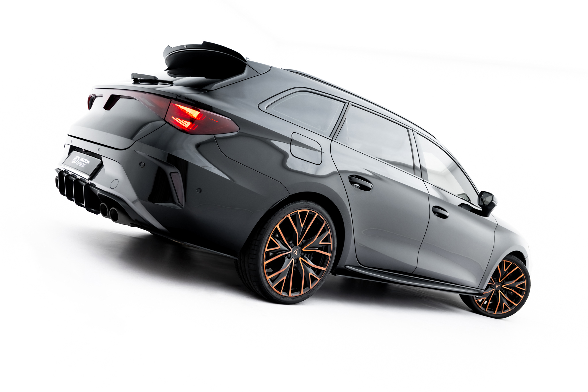 Seitenschweller Ansatz Paar passend für CUPRA Leon ST / Hatchback Aero Mk1 / Mk1 FL schwarz matt