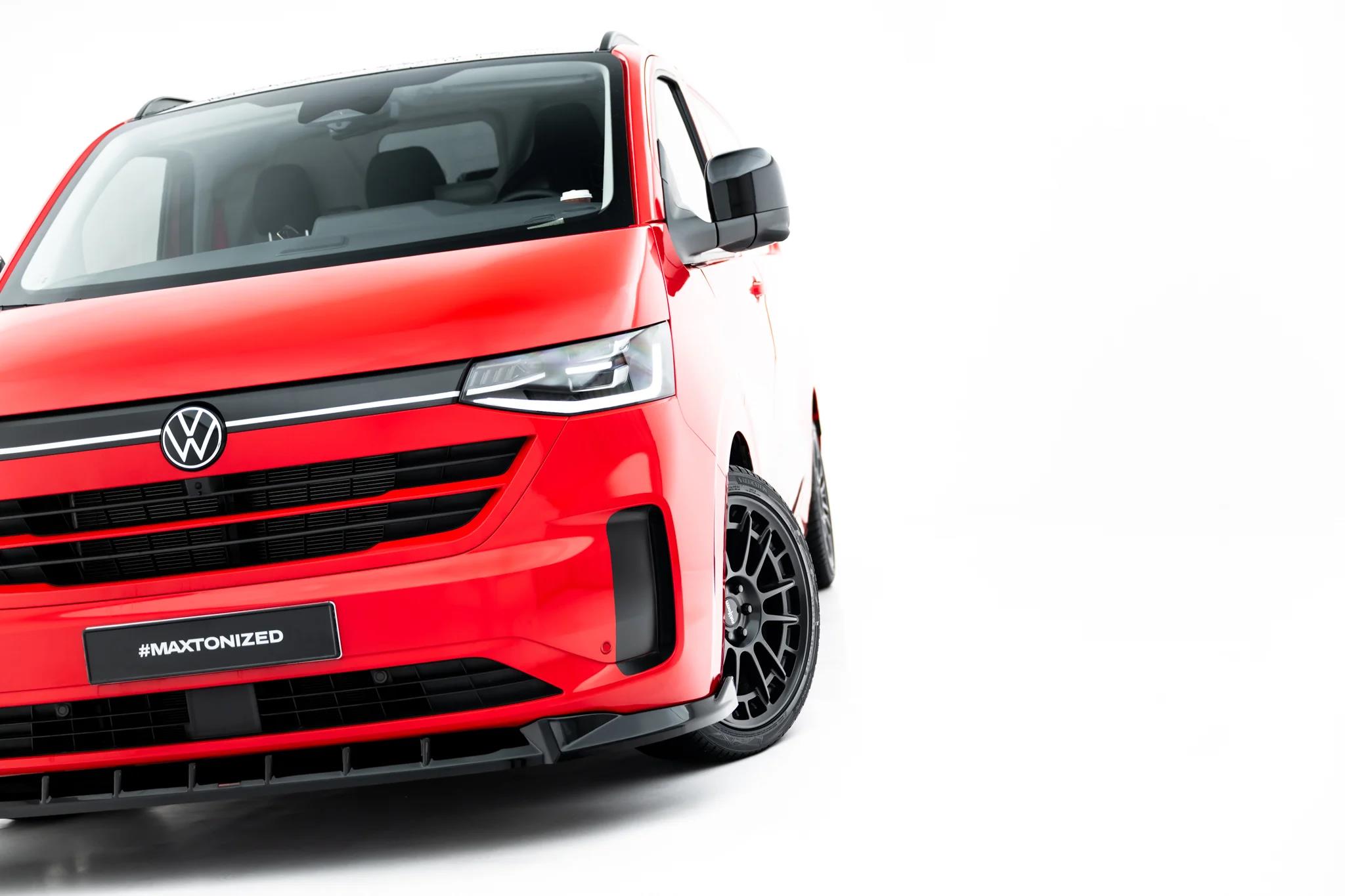Frontlippe V.1 passend für VW Transporter T7 schwarz Hochglanz