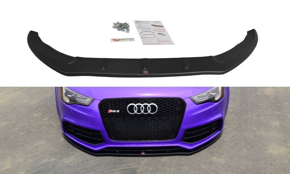 Street+ Spoilerlippe Front Ansatz passend für Audi RS5 8T / 8T FL schwarz Hochglanz