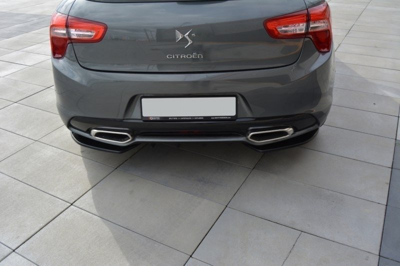 Street+ Heck Ansatz Flaps passend für CITROEN DS5 schwarz Hochglanz