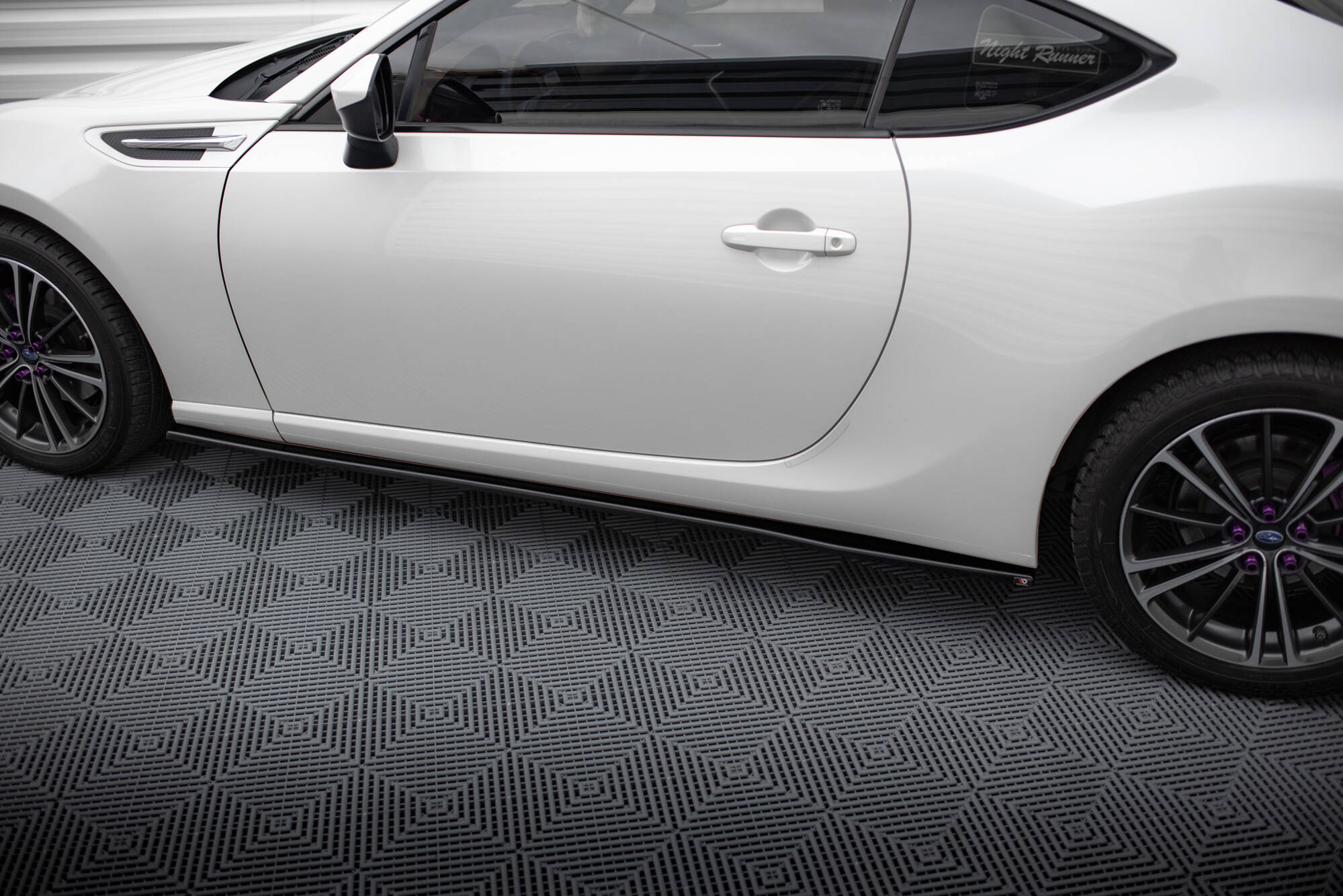 Seitenschweller Ansatz für V.1 für Subaru BRZ Mk1 / Mk1 Facelift / Toyota GT86 Facelift schwarz Hochglanz