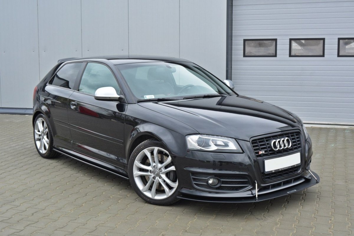 Street+ Seitenschweller Leisten passend für Audi S3 8P / S3 8P FL / RS3 8P schwarz Hochglanz