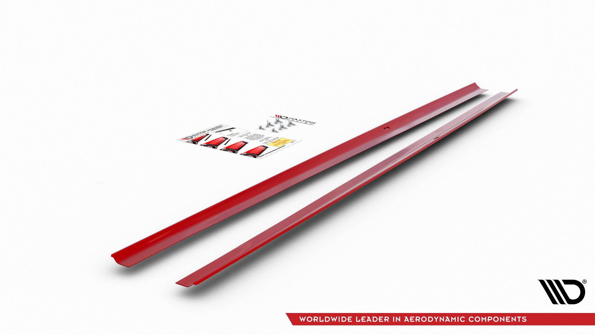 Side Skirts Diffusers VW Polo GTI / R-line Mk6 schwarz Hochglanz