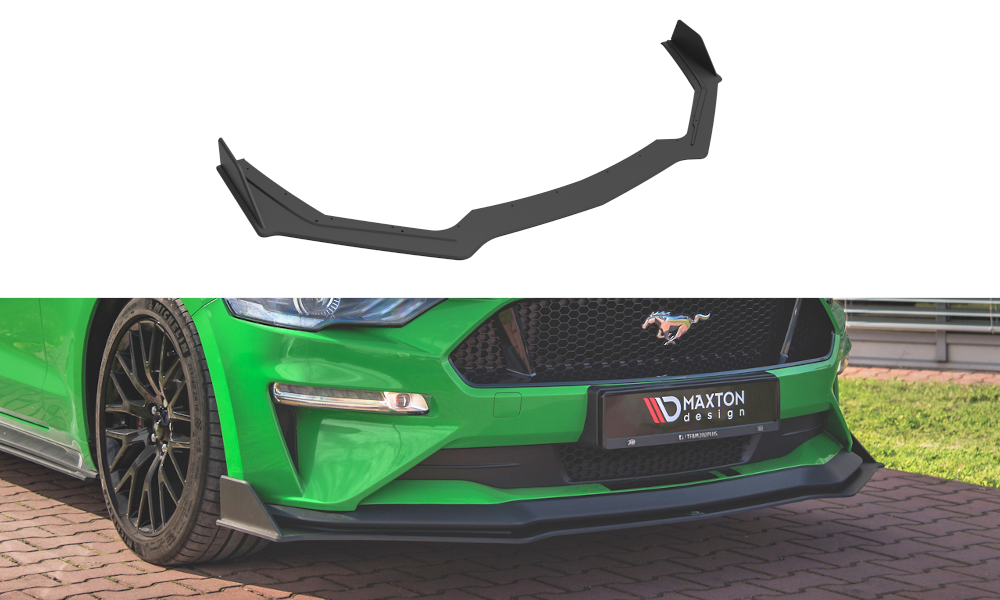 Street Pro Spoilerlippe Front Ansatz V.2 passend für Ford Mustang GT MK6 FL rot