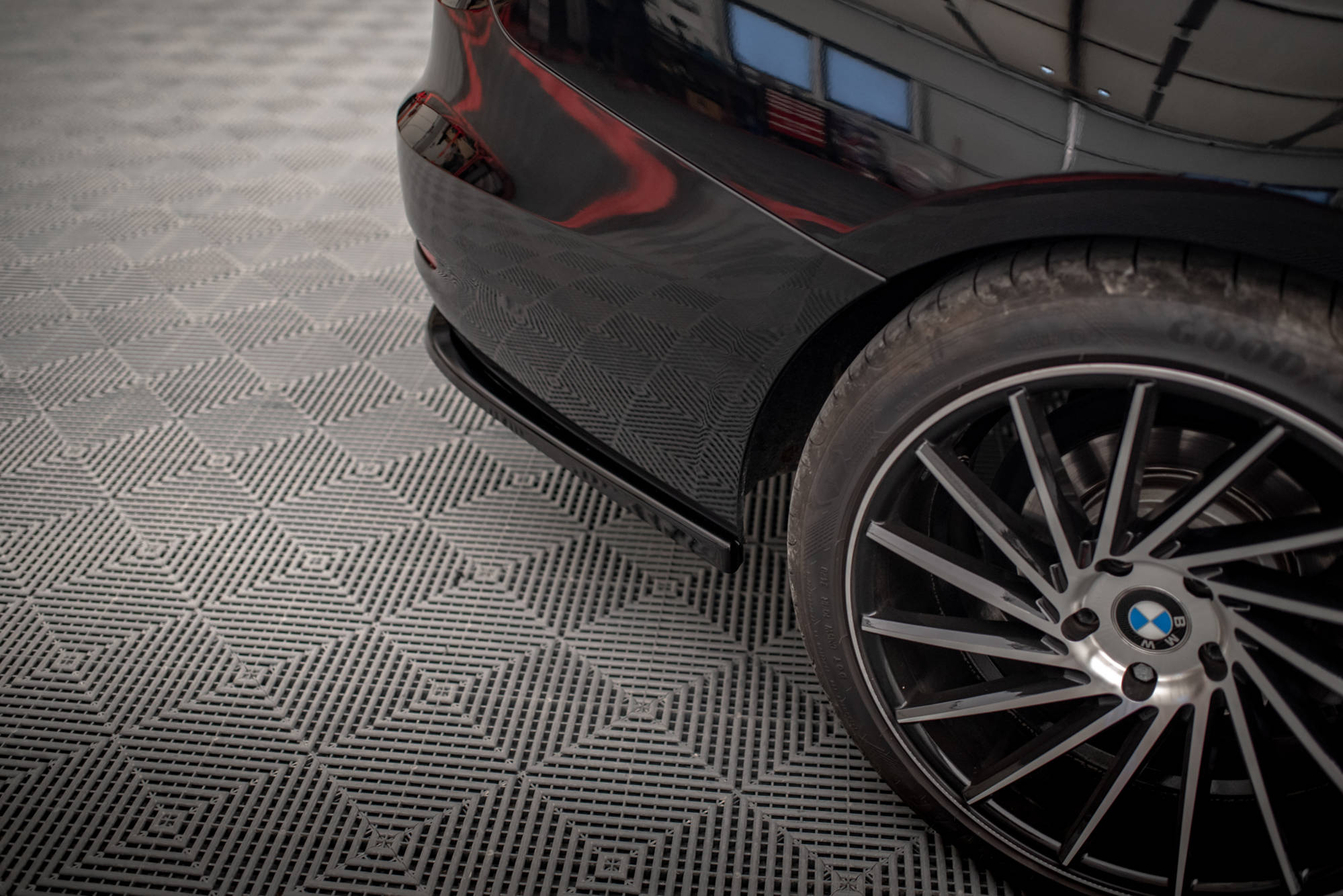 Street+ Heck Ansatz Flaps passend für BMW 3er GT F34 schwarz Hochglanz