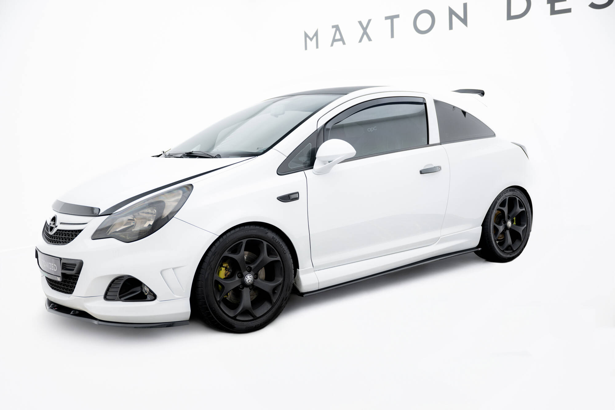 Street+ Seitenschweller Leisten passend für Opel Corsa OPC/VXR D schwarz Hochglanz