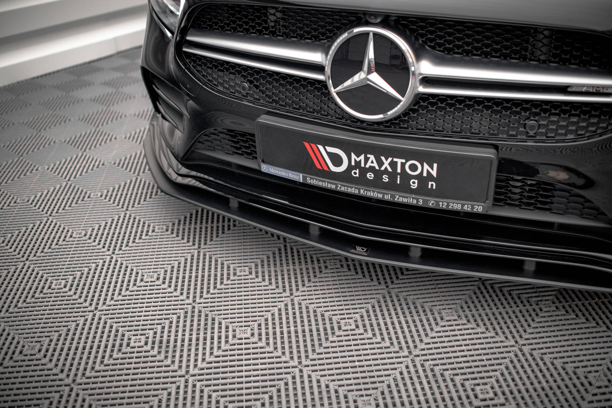 Street Pro Spoilerlippe Front Ansatz passend für Mercedes A35 AMG / AMG-Line Aero Pack W177