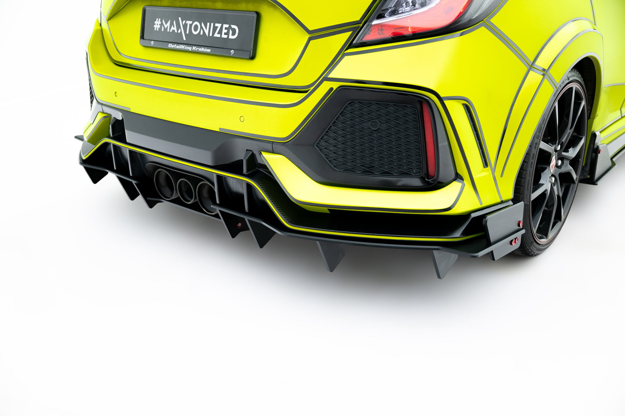 Robuste Racing Diffusor Heck Ansatz für Honda Civic Type-R Mk10 / Mk10 Facelift
