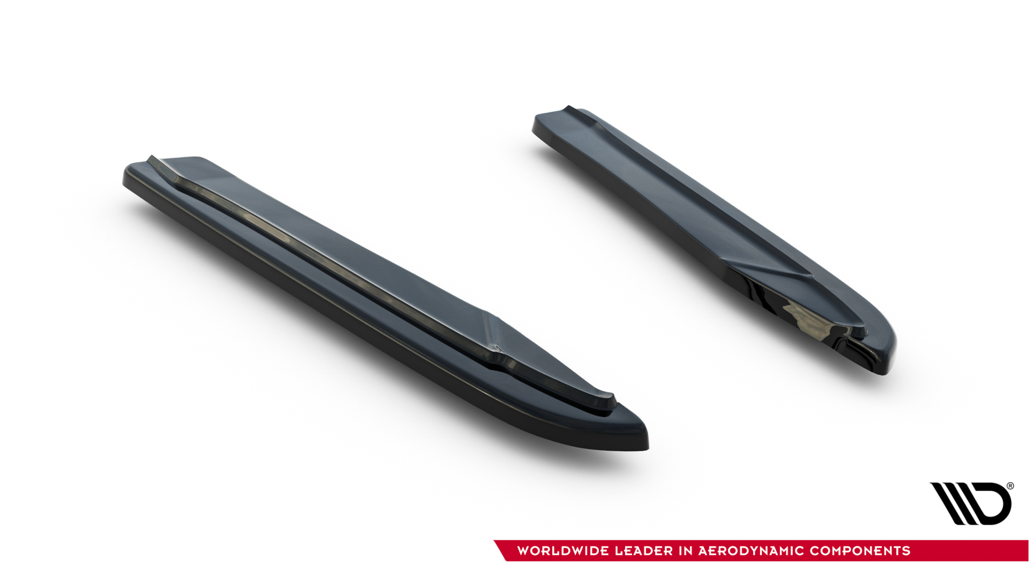 Heck Ansatz Flaps Diffusor für Skoda Octavia RS Mk3 / Mk3 FL Hatchback / Kombi schwarz Hochglanz
