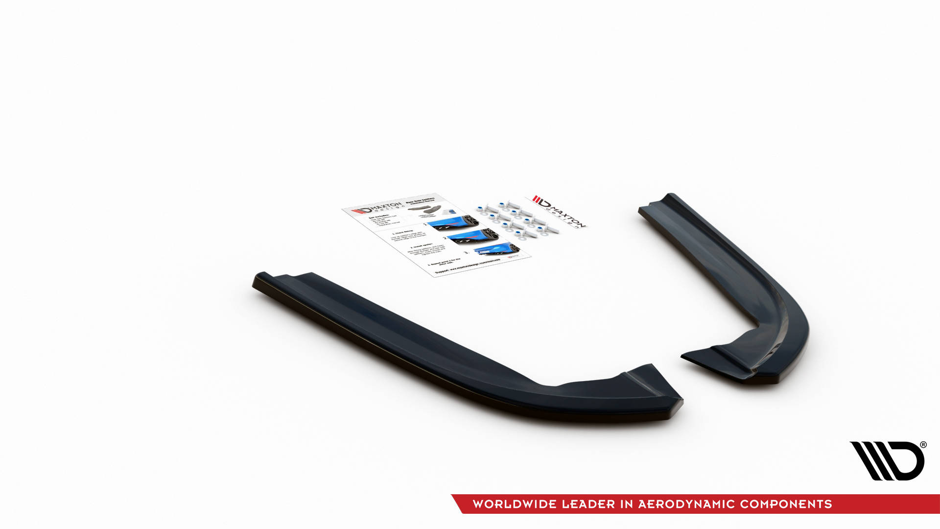 Street+ Heck Ansatz Flaps V.1 passend für Ford Mondeo ST-Line Mk5 FL schwarz Hochglanz