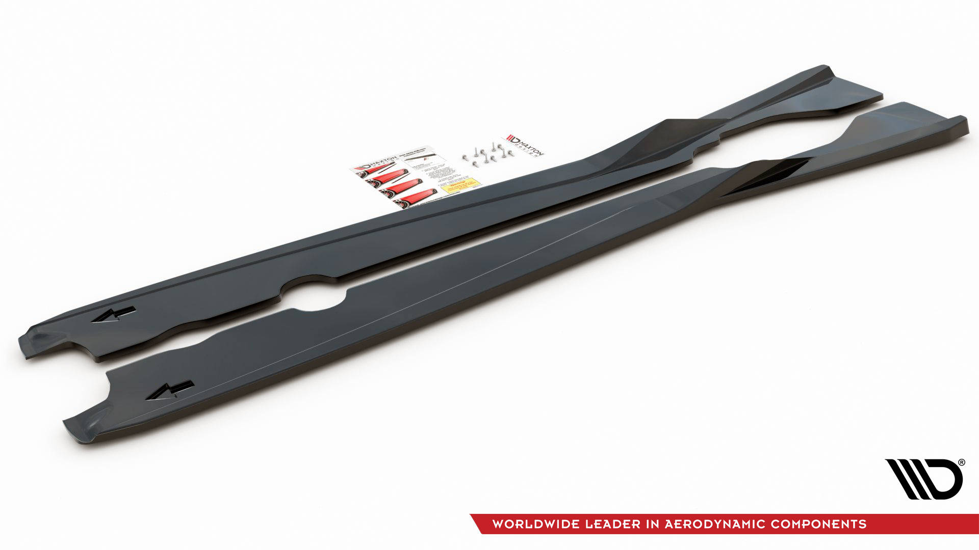 Street+ Seitenschweller Leisten passend für Chevrolet Corvette C8 schwarz Hochglanz