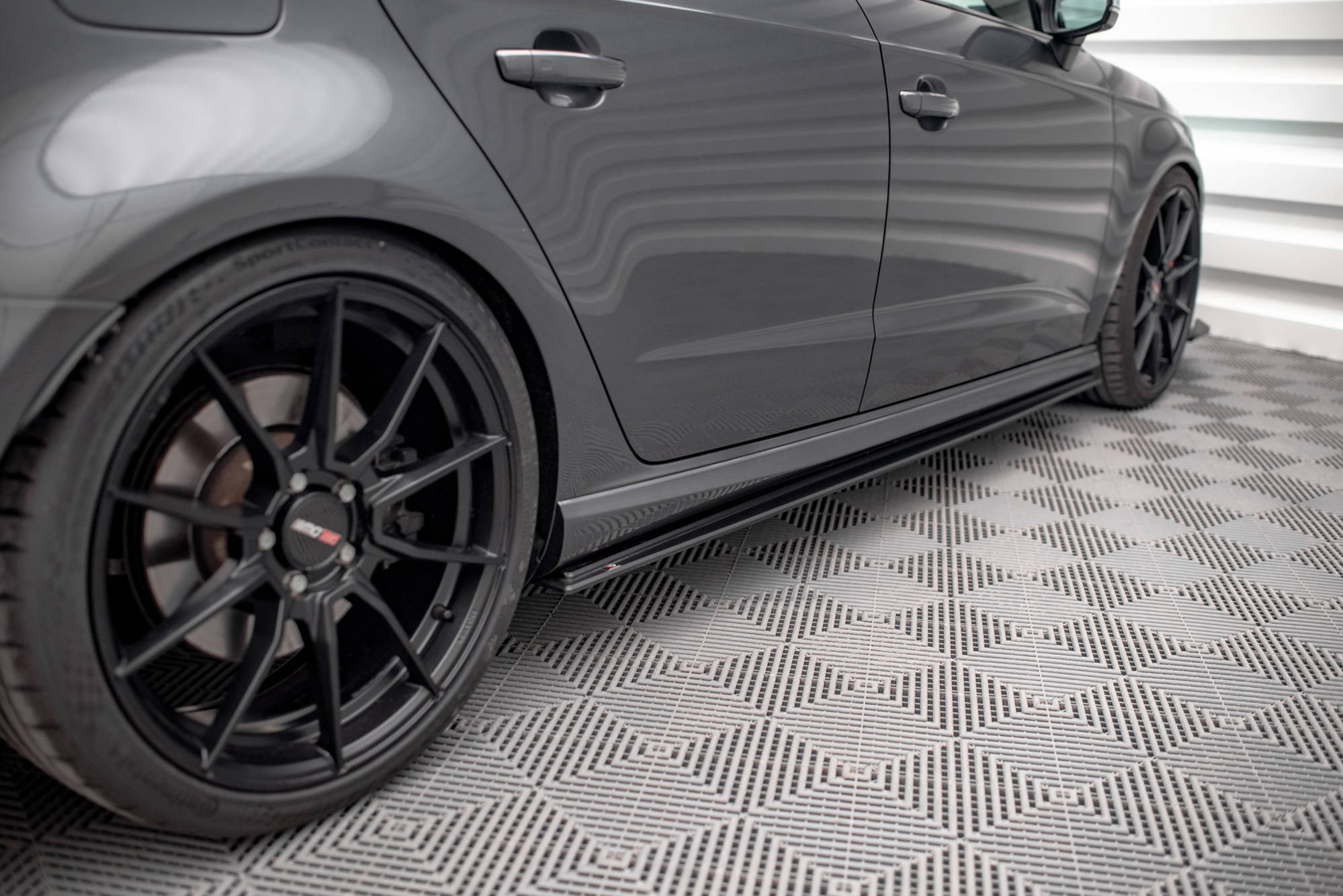 Street Pro Seitenschweller Leisten passend für Audi S3 / A3 S-Line Sportback 8V FL