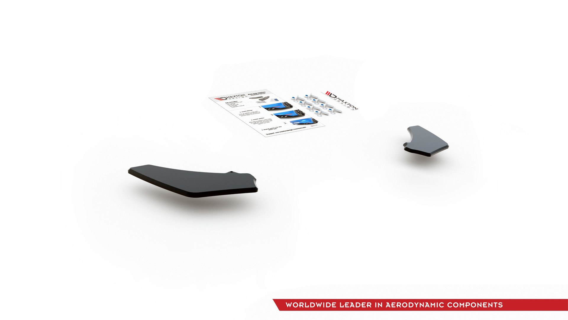 Street Pro Heck Ansatz Flaps Diffusor für L + R V.2 VW Golf 7 GTI