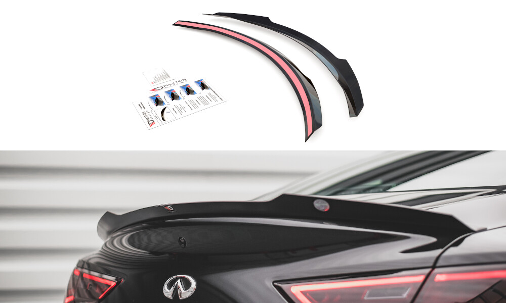 Heckspoiler Lippe passend für Infiniti Q60 S Mk2 schwarz matt