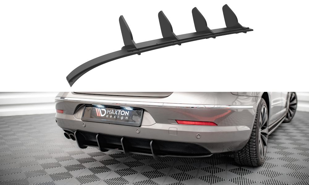 Street Pro Heckschürze Heck Ansatz Diffusor passend für VW Passat CC rot