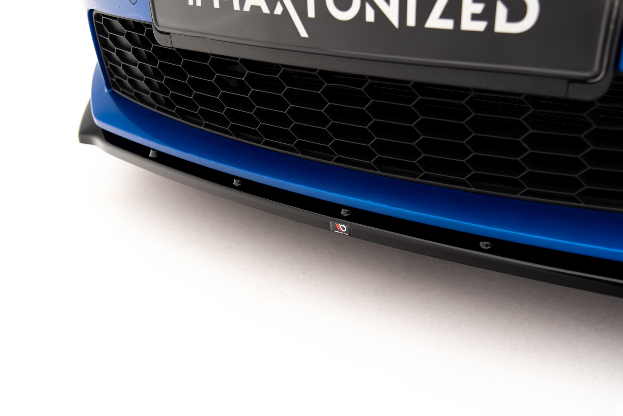 Street+ Spoilerlippe Front Ansatz V.1 passend für Skoda Octavia RS Mk3 schwarz Hochglanz