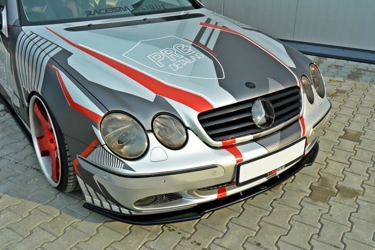 Street+ Spoilerlippe Front Ansatz passend für Mercedes CL-Klasse C215 schwarz Hochglanz