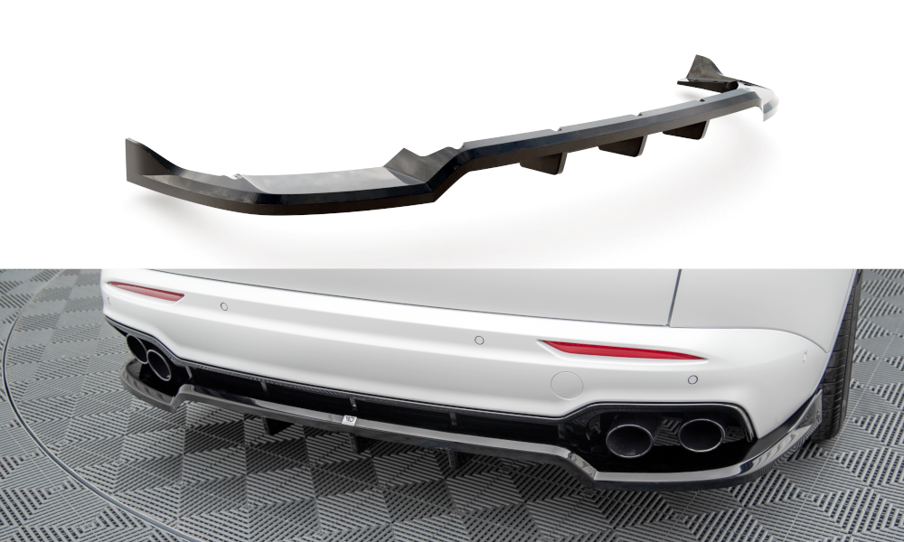Diffusor Heckansatz passend für Maserati Grecale GT / Modena Mk1 schwarz Hochglanz