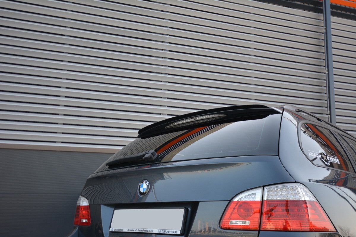 Spoiler CAP für BMW 5er E61 M Paket schwarz Hochglanz