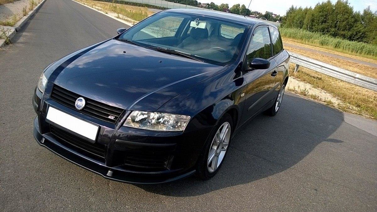 Street+ Spoilerlippe Front Ansatz passend für Fiat Stilo 3 Türer schwarz Hochglanz