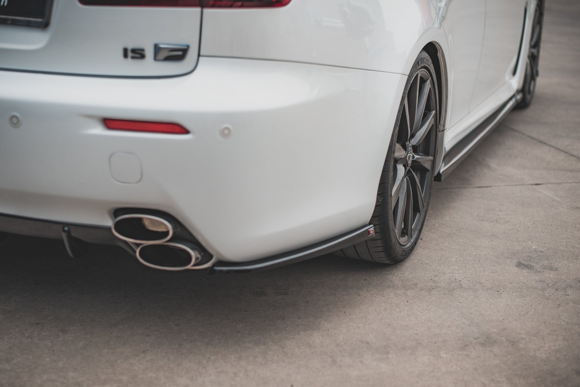 Street+ Heck Ansatz Flaps passend für Lexus IS F Mk2 schwarz matt
