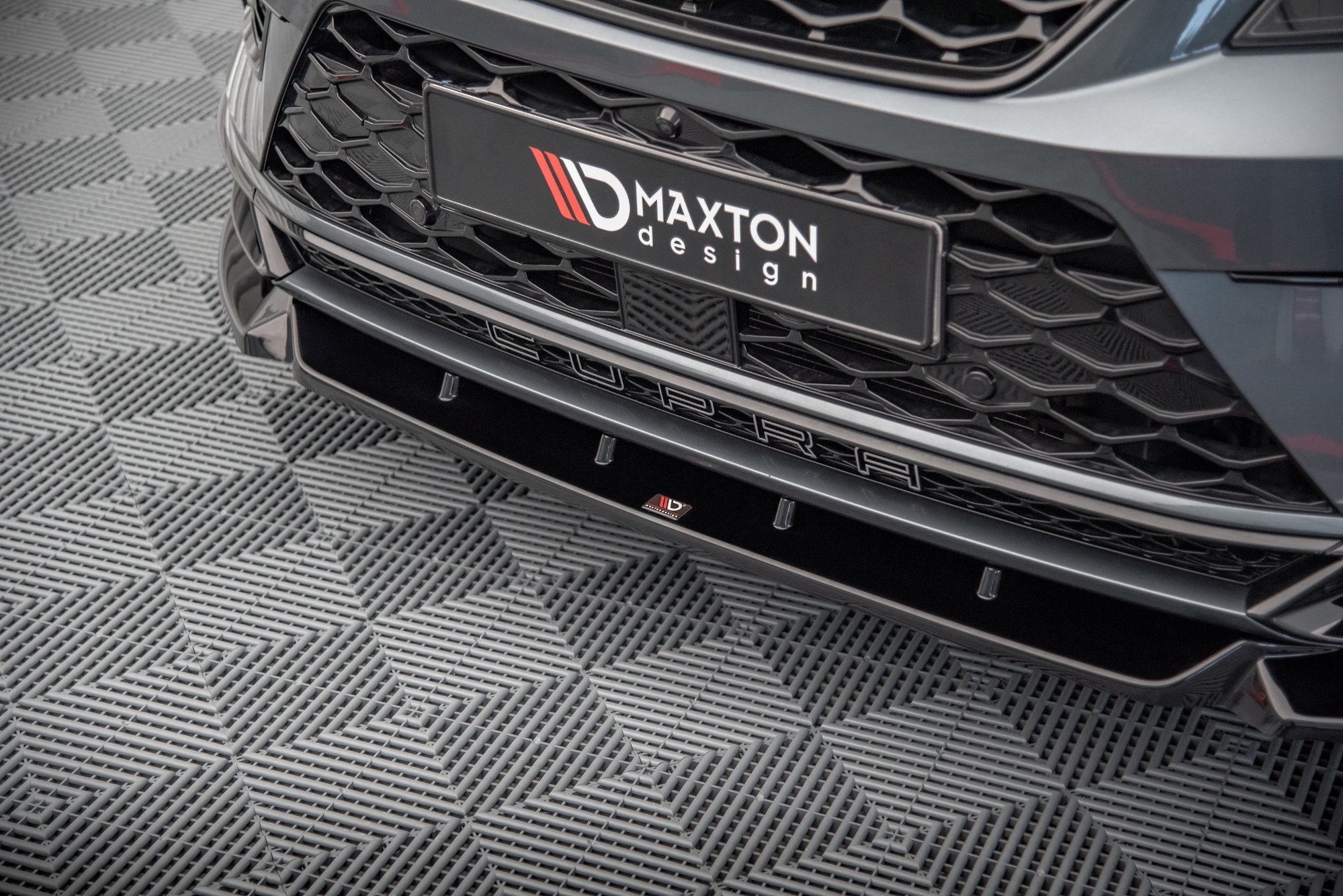 Frontlippe V.1 passend für CUPRA Ateca Mk1 schwarz Hochglanz
