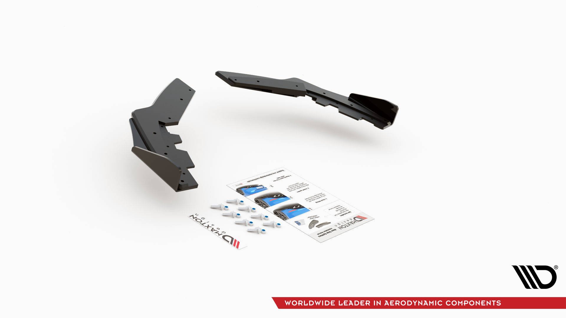 Street Pro Heck Ansatz Flaps passend für BMW M135i F20 schwarz Hochglanz
