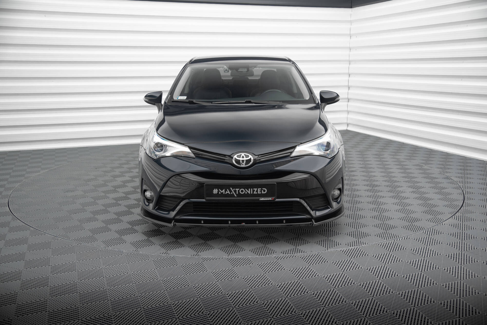 Street+ Spoilerlippe Front Ansatz V.1 passend für Toyota Avensis Mk3 FL schwarz Hochglanz
