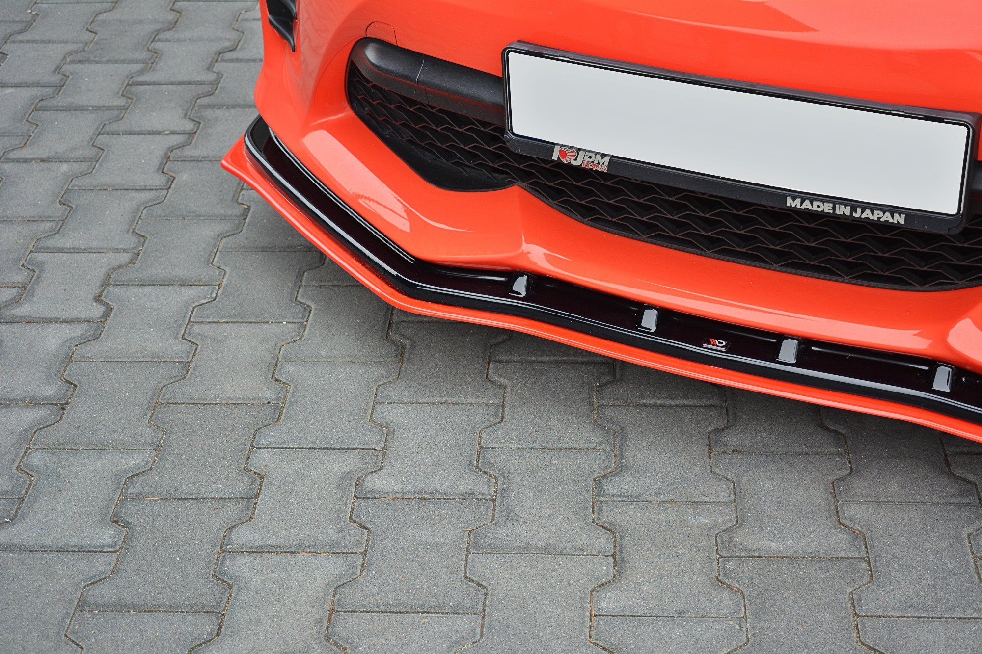 Front Ansatz V.4 für Toyota GT86 Facelift schwarz Hochglanz