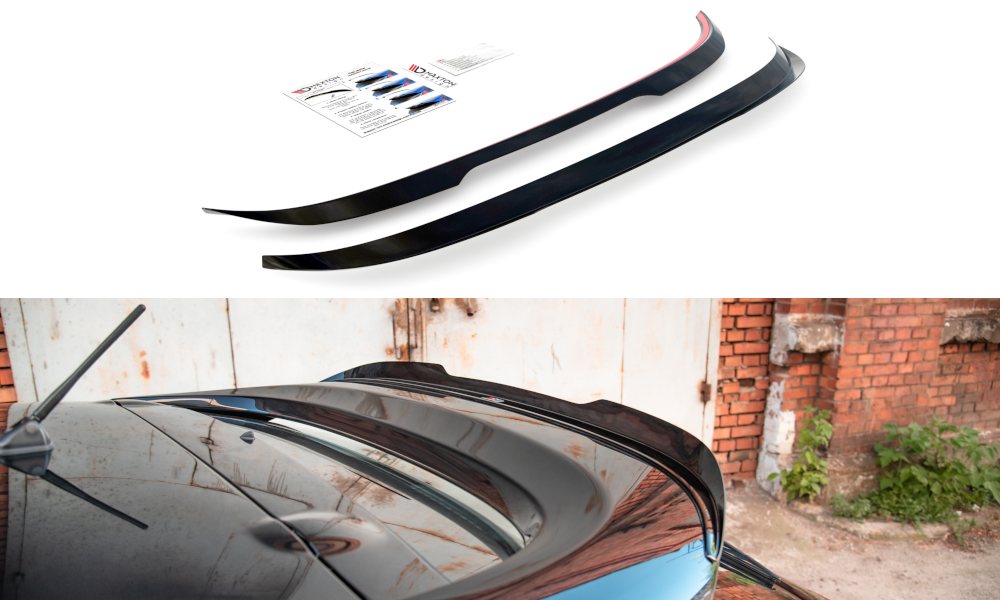 Heck Spoiler Aufsatz Abrisskante passend für Mitsubishi Lancer Sportback Mk8 schwarz matt