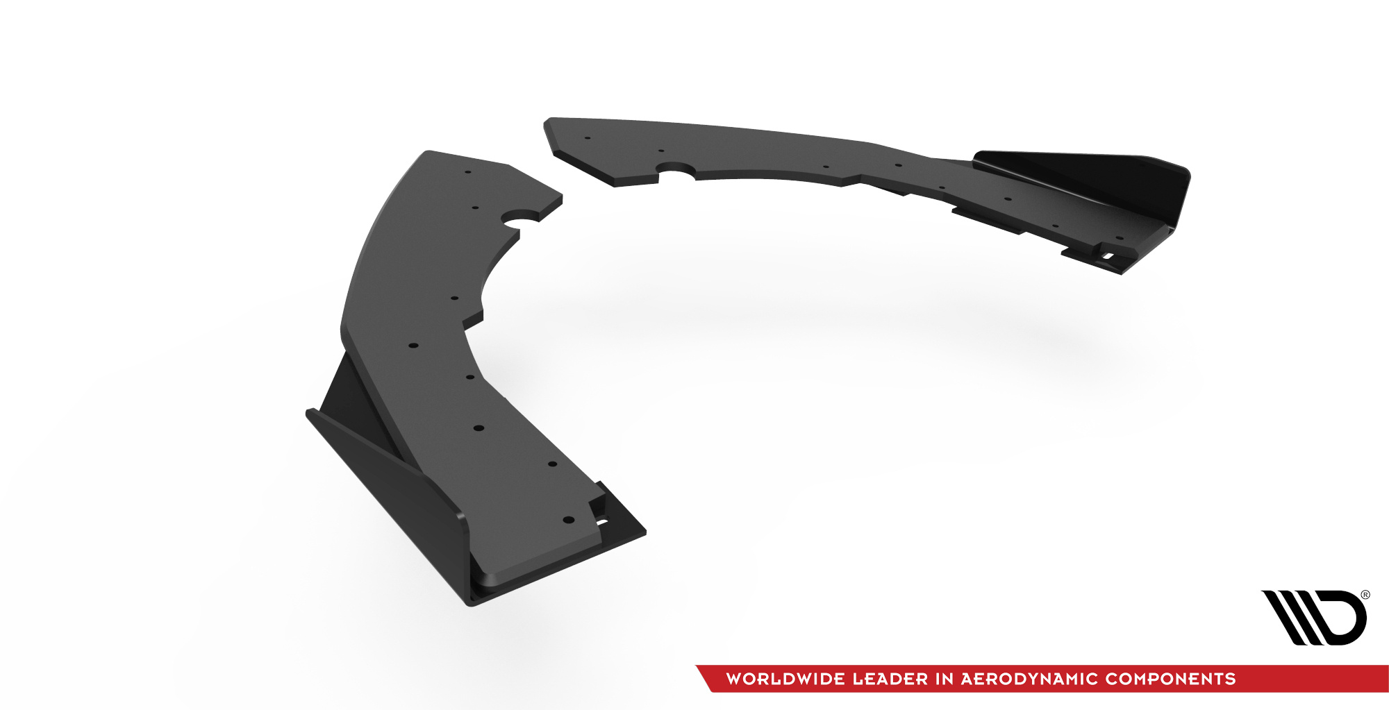 Street Pro Heck Ansatz Flaps passend für BMW M2 F87 schwarz Hochglanz