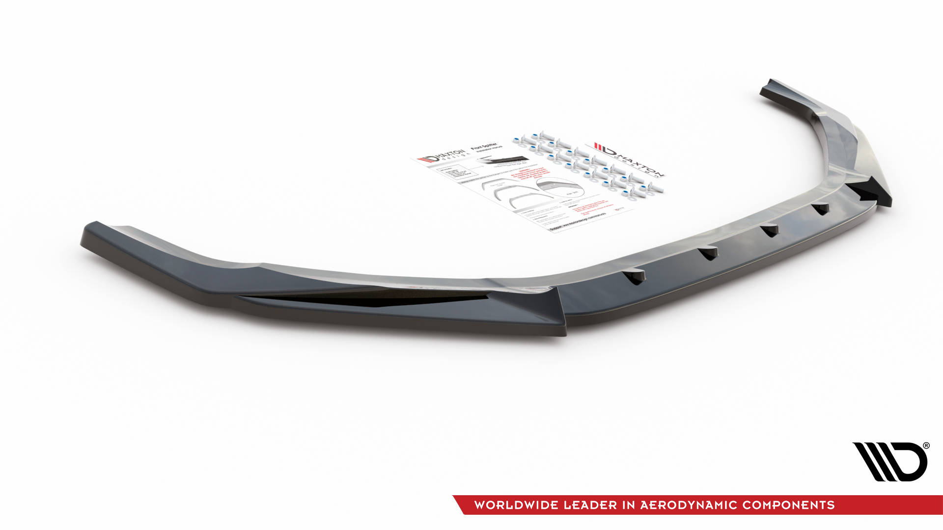Street+ Spoilerlippe Front Ansatz V.2 passend für Hyundai I20 N Mk3 schwarz Hochglanz