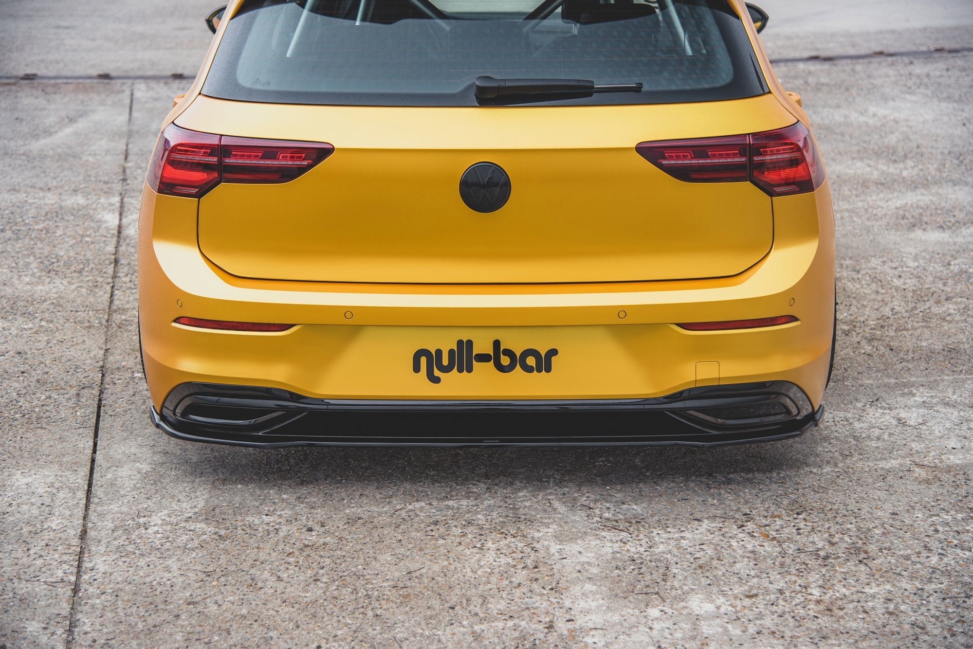 Heckansatz VW Golf Mk8 schwarz Hochglanz