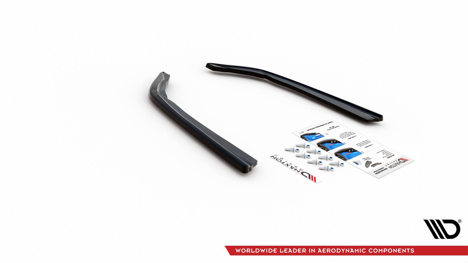 Street+ Heck Ansatz Flaps V.2 passend für BMW 3er G20 / G21 M-Paket schwarz Hochglanz