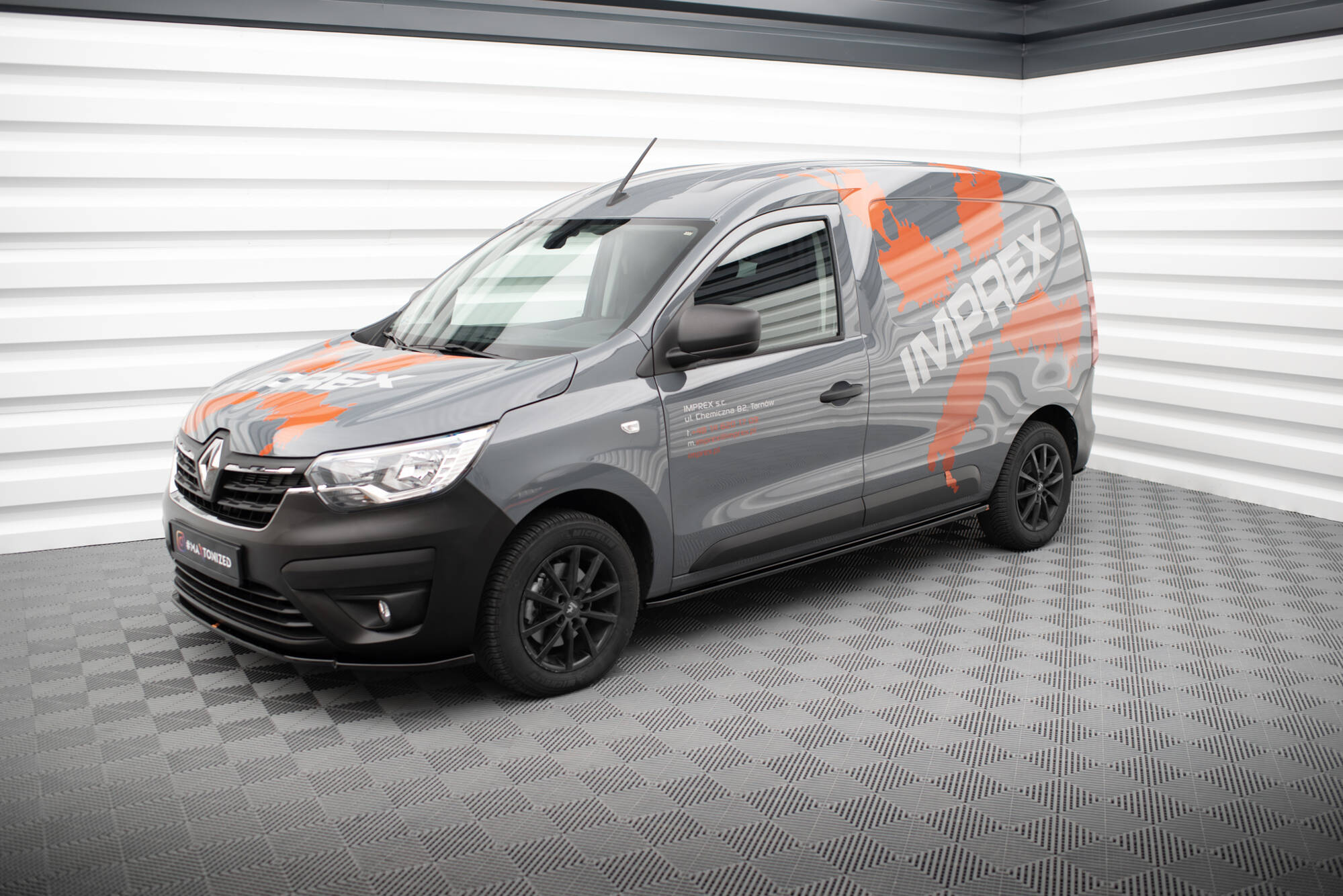 Street+ Seitenschweller Leisten passend für Renault Express Mk2 schwarz Hochglanz