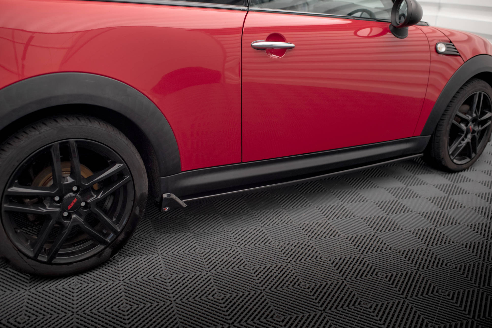 Street+ Seitenschweller Leisten passend für Mini One R56 schwarz Hochglanz
