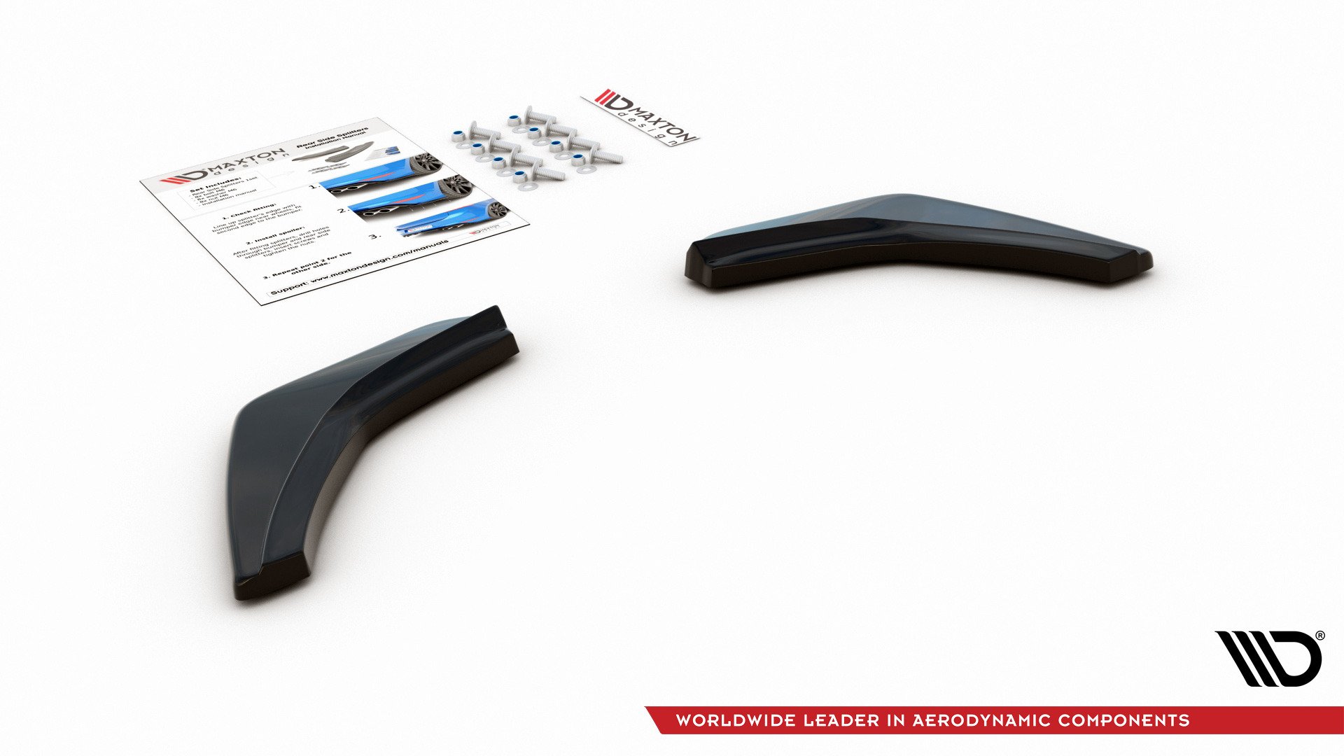 Heck Ansatz Flaps Diffusor V.2 für VW Golf 7 GTI schwarz Hochglanz