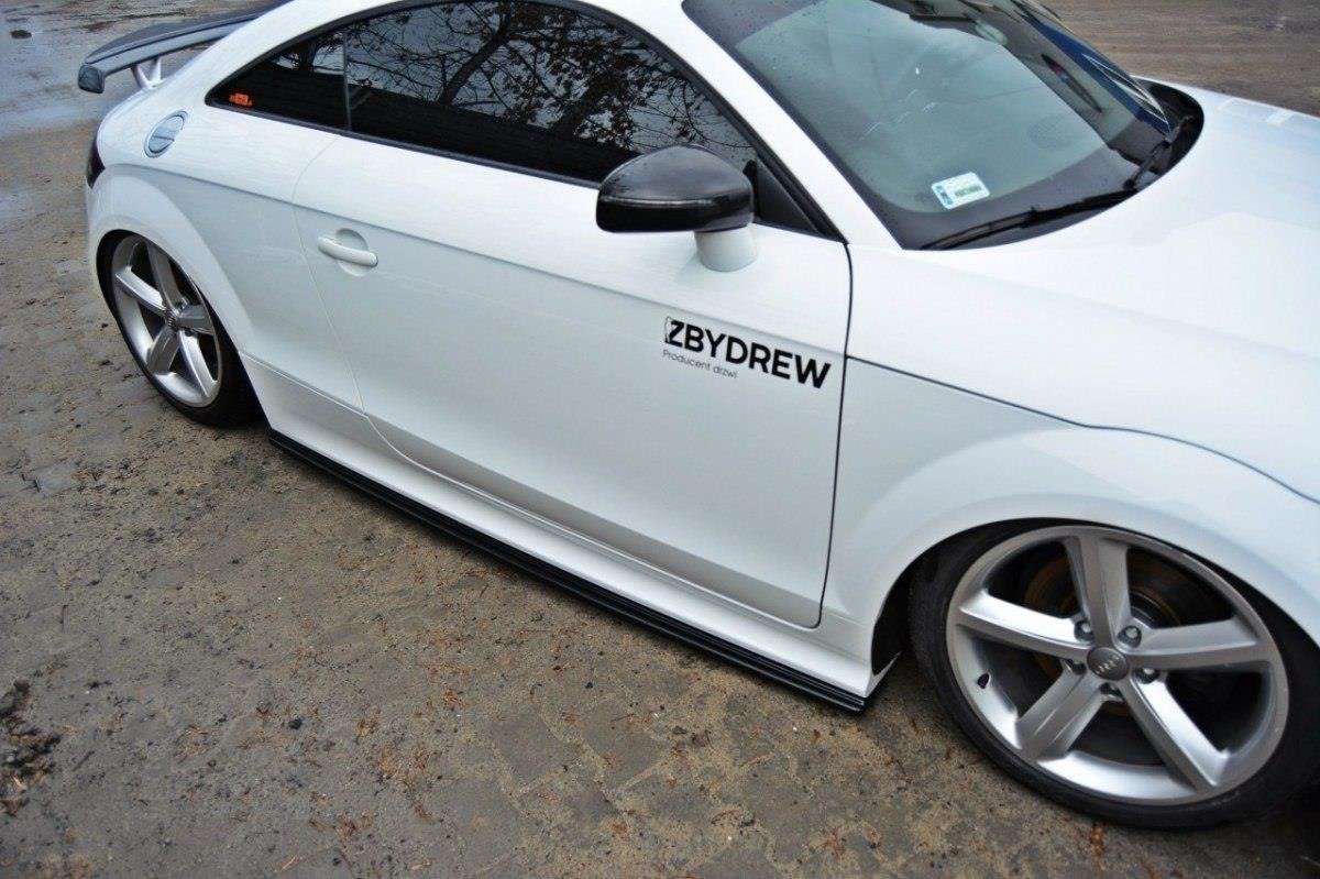 Street+ Seitenschweller Leisten passend für Audi TT RS 8J schwarz Hochglanz