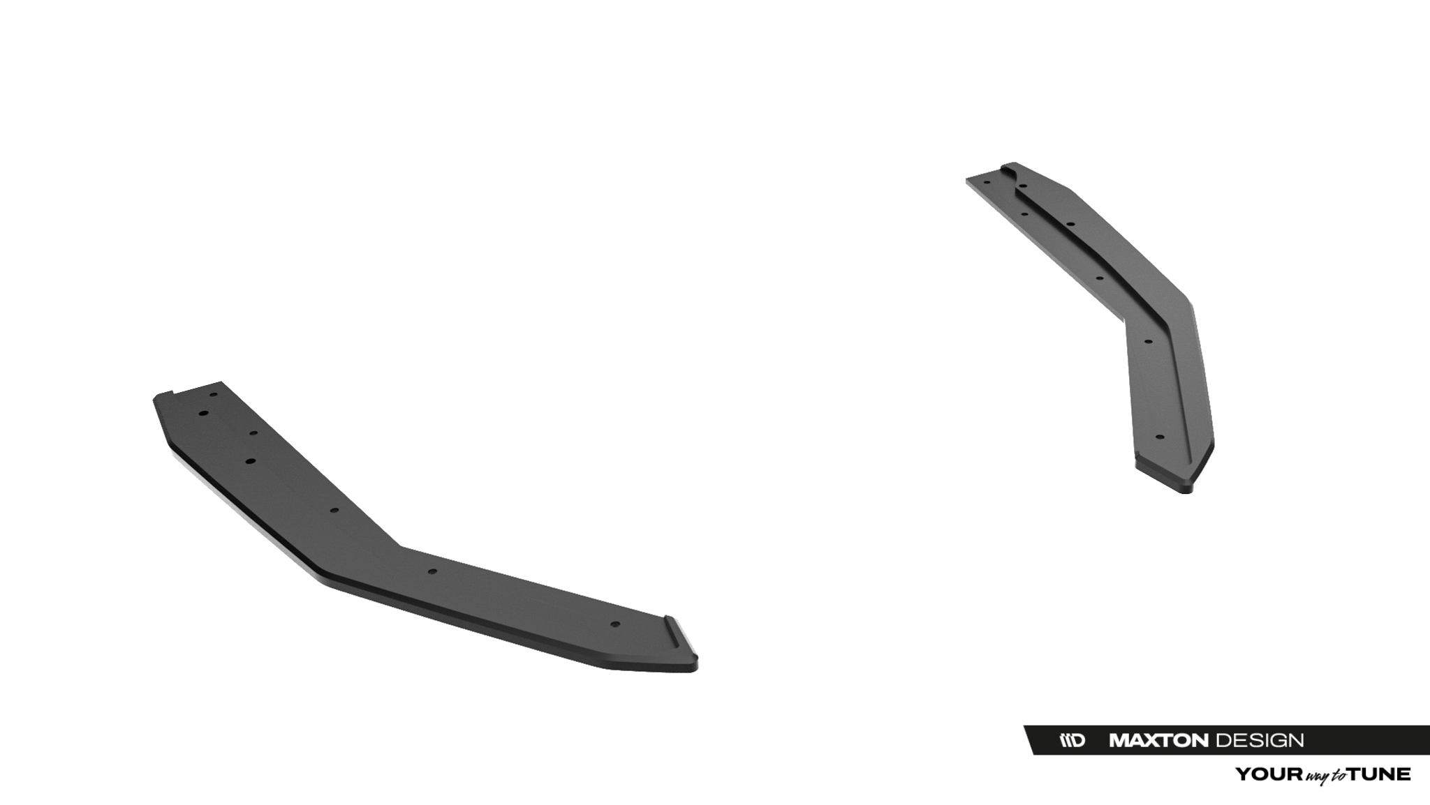 Diffusor Flaps passend für Lexus IS 500 Mk3 Facelift 2 XE30 schwarz matt