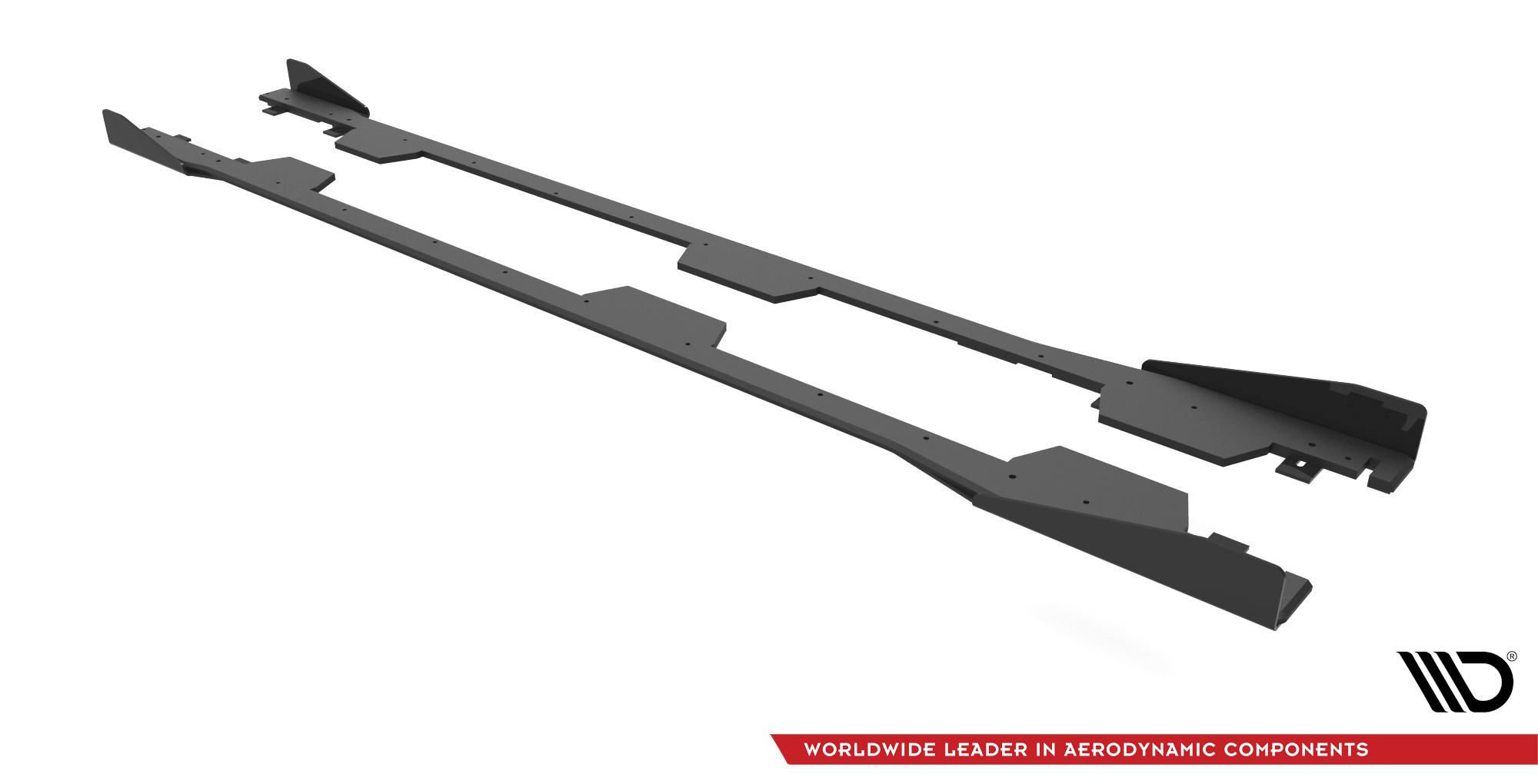 Street Pro Seitenschweller Leisten + Flaps passend für Subaru BRZ Mk1 / Mk1 FL schwarz Hochglanz