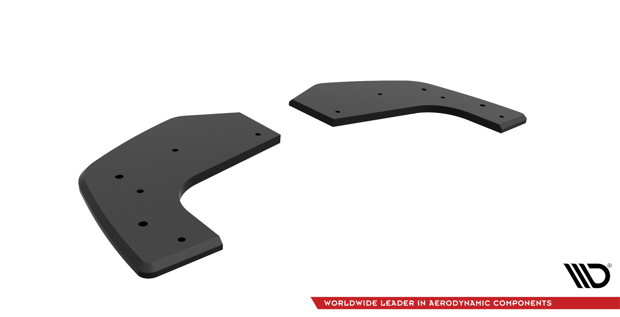 Street Pro Heck Ansatz Diffusor + Flaps passend für Hyundai I20 N Mk3 rot