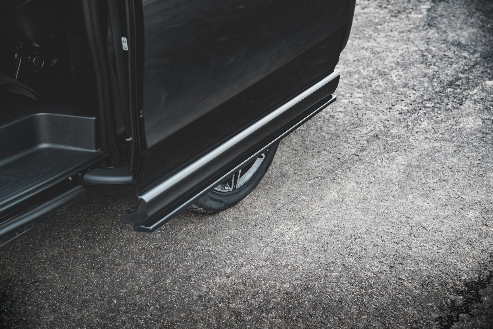 Street+ Seitenschweller Leisten passend für Mercedes V-Klasse Long AMG-Line W447 schwarz Hochglanz