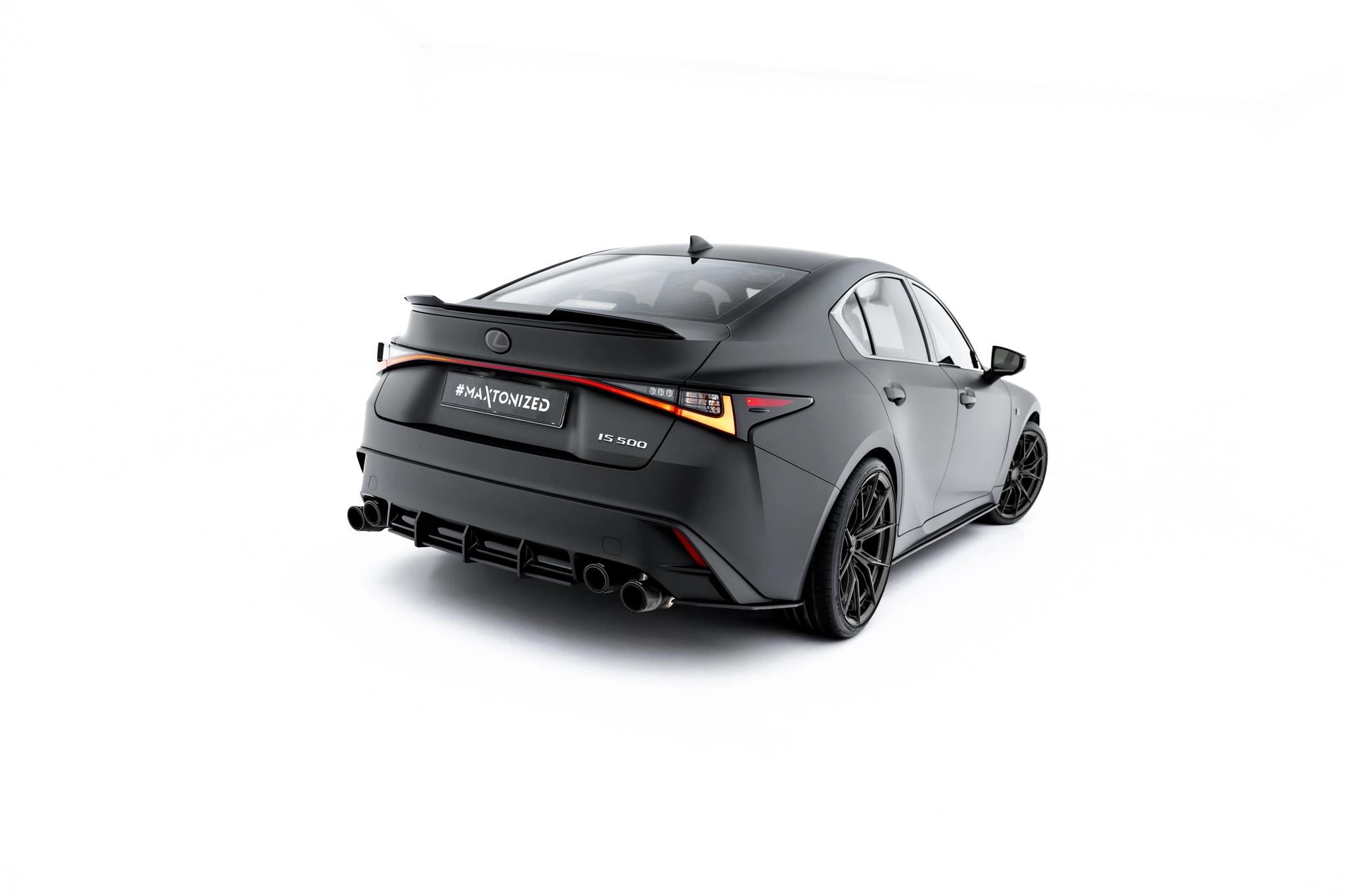 Diffusor Flaps passend für Lexus IS 500 Mk3 Facelift 2 XE30 roter Kern
