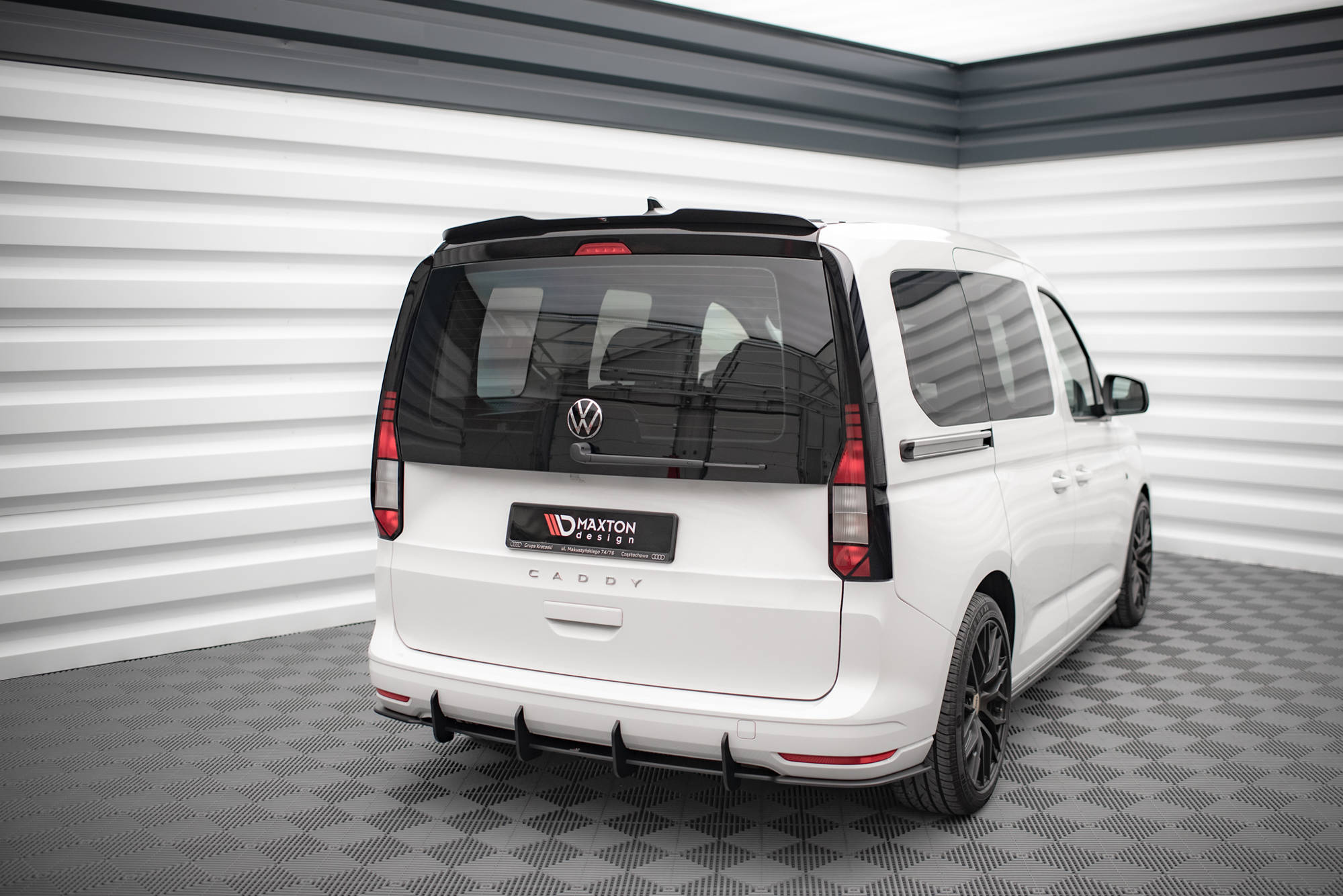 Street Pro Heckschürze Heck Ansatz Diffusor passend für VW Caddy Mk5
