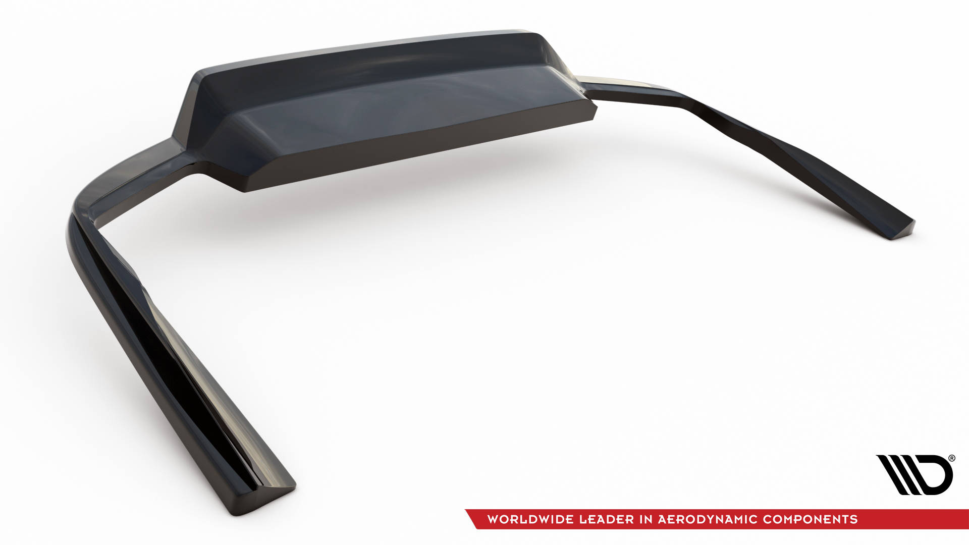 Street+ Mittlerer Diffusor RACE Heck Ansatz passend für Volvo V90 / S90 R-Design Mk2 schwarz Hochglanz