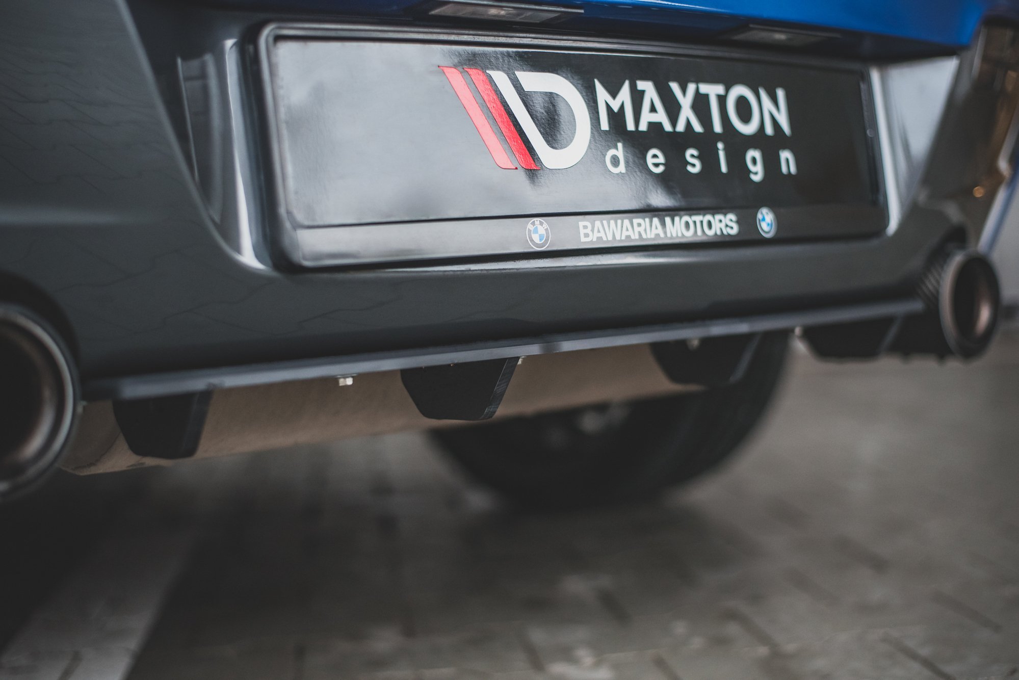 Street Pro Heckschürze Heck Ansatz Diffusor passend für BMW M135i F20 rot